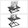 Homfa Bureau Assis-Debout Table d’Ordinateur Ergonomique Réglable en Hauteur pour Chambre Bureau Salon 65×47cm Noir 11 Homfa Bureau Assis-Debout Table d’Ordinateur Ergonomique Réglable en Hauteur pour Chambre Bureau Salon 65×47cm Noir