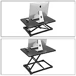 Homfa Bureau Assis-Debout Table d’Ordinateur Ergonomique Réglable en Hauteur pour Chambre Bureau Salon 65×47cm Noir 17 Homfa Bureau Assis-Debout Table d’Ordinateur Ergonomique Réglable en Hauteur pour Chambre Bureau Salon 65×47cm Noir 17