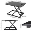 Homfa Bureau Assis-Debout Table d’Ordinateur Ergonomique Réglable en Hauteur pour Chambre Bureau Salon 65×47cm Noir 13 Homfa Bureau Assis-Debout Table d’Ordinateur Ergonomique Réglable en Hauteur pour Chambre Bureau Salon 65×47cm Noir