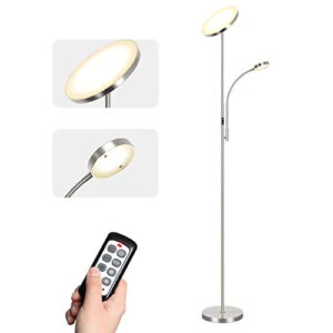 Lampadaire Sur Pied Salon, 126 Led Lampe De Lecture, 4 Modes De Couleur