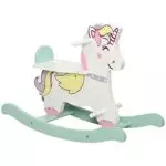 AIYAPLAY Licorne à Bascule Cheval à Bascule pour Enfants de 1 à 3 Ans avec poignées Repose-Pied butées 16