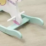 AIYAPLAY Licorne à Bascule Cheval à Bascule pour Enfants de 1 à 3 Ans avec poignées Repose-Pied butées 18