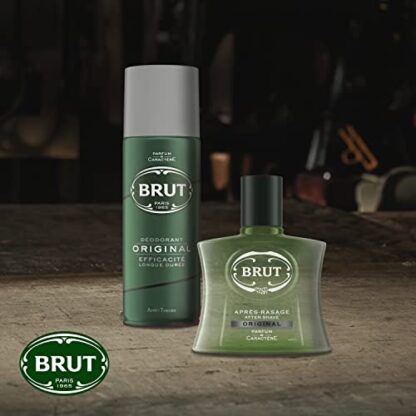 Brut Coffret Trousse 3 Produits Homme Eau de Toilette, Déodorant & Après-Rasage Original, Idée Cadeau Homme Original, Parfum frais et élégant 4