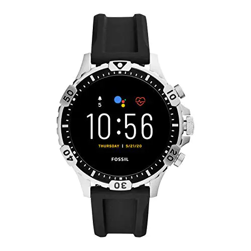 Fossil Hommes GEN 5 Smartwatch connectée avec écran tactile, Haut parleur, Rythme cardiaque, GPS, NFC et notifications Smartphones Fossil Hommes GEN 5 Smartwatch connectée avec écran tactile, Haut parleur, Rythme cardiaque, GPS, NFC et notifications Smartphones