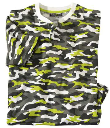 Tee-Shirt Col Tunisien Camouflage 5 Tee-Shirt Col Tunisien Camouflage