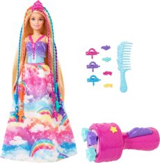 Poupée Barbie tresses magiques : cheveux et extensions à peigner