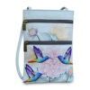 Anuschka Sac porté épaule en Cuir Véritable pour Femme | Crossbody pour Voyage Double Fermeture à glissière | Œuvre d'art Originale Peint à la Main