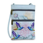 Anuschka Sac porté épaule en Cuir Véritable pour Femme | Crossbody pour Voyage Double Fermeture à glissière | Œuvre d&rsquo;art Originale Peint à la Main 16