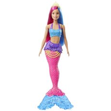 Barbie Dreamtopia poupée sirène aux cheveux roses et bleus, jouet pour enfant, GJK08