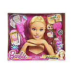Barbie, Tête à Coiffer et à MaquIller Deluxe, 30 Accessoires Cheveux & MaquIllage, Jouet pour Enfants dès 3 Ans, BAR17 17 Barbie, Tête à Coiffer et à MaquIller Deluxe, 30 Accessoires Cheveux & MaquIllage, Jouet pour Enfants dès 3 Ans, BAR17 17