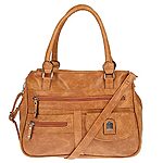 Christian Wippermann – Sac à bandoulière pour femme – De grande taille – Aspect cuir, cognac, 32 x 24 x 12 cm 17