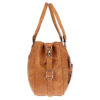 Christian Wippermann - Sac à bandoulière pour femme - De grande taille - Aspect cuir, cognac, 32 x 24 x 12 cm