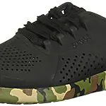 Crocs Women&rsquo;s Literide Pacer Sneakers, Basket Femme, Noir Camouflage, 35 EU 16