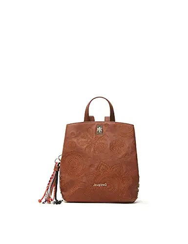 Desigual Back_Deja Vu Sumy Mini, Sac à Dos Femme, Marron, Taille Unique