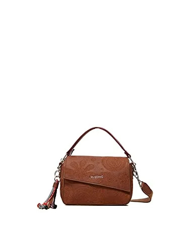 Desigual Bols_Deja Vu Phuket Mini, Sac à Main Femme, Marron, Taille Unique Desigual Bols_Deja Vu Phuket Mini, Sac à Main Femme, Marron, Taille Unique