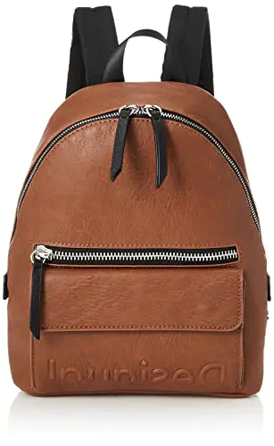 Desigual – Sac à dos bohème ethnique femme en simili cuir avec logo en relief (21wakp16) taille 29 cm Desigual - Sac à dos bohème ethnique femme en simili cuir avec logo en relief (21wakp16) taille 29 cm