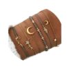 Edary Lot de 6 bracelets boho Étoiles et lune en cristal et pierres précieuses bracelet perles fait à la main chaîne de main pour femmes et fille 9 Edary Lot de 6 bracelets boho Étoiles et lune en cristal et pierres précieuses bracelet perles fait à la main chaîne de main pour femmes et fille