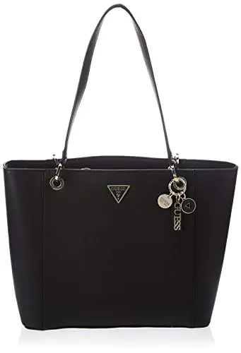 Guess Noelle Elite Tote, Sac Femme, Nero, Taille Unique