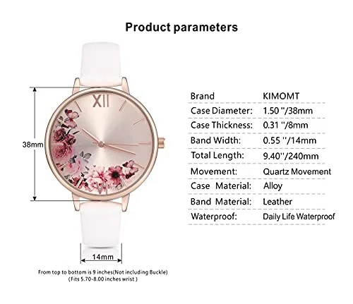 KIMOMT Montres Femmes Bracelet en Cuir Montres à Quartz de Luxe étanche Mode Montre-Bracelet créative pour Femmes Filles Dames 7 KIMOMT Montres Femmes Bracelet en Cuir Montres à Quartz de Luxe étanche Mode Montre-Bracelet créative pour Femmes Filles Dames