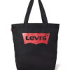 Levi's Femme Batwing W TOTE BAG, Noir (Noir Regular Black), 39x14x30 cm (W x H L) EU