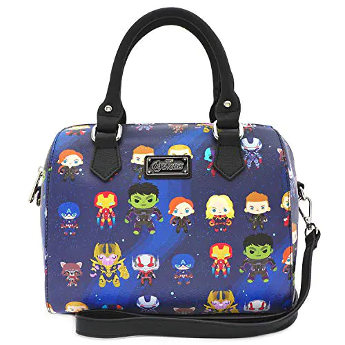 Loungefly MVTB0077 Marvel The Avengers Chibi All Over Sac à main Loungefly MVTB0077 Marvel The Avengers Chibi All Over Sac à main