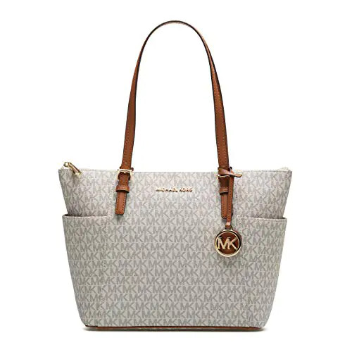 Michael Kors Jet Set, Sac à Main Femme, Vanille/Eichel, Large Michael Kors Jet Set, Sac à Main Femme, Vanille/Eichel, Large