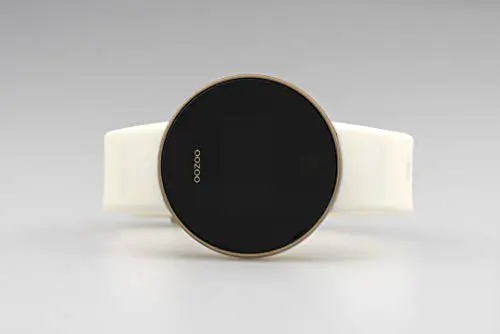 Montre connectée unisexe Oozoo bracelet en silicone doré / blanc 40 MM Q00102