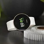 Montre connectée unisexe Oozoo bracelet en silicone doré / blanc 40 MM Q00102 18