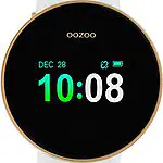 Montre connectée unisexe Oozoo bracelet en silicone doré / blanc 40 MM Q00102 16