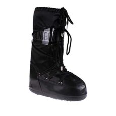 Moon Boot Unisex Adults Original Tecnica Glance Nylon Waterproof Knee High Boot – Black – 6-7.5