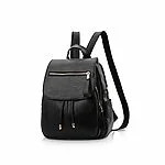 NICOLE&DORIS Mode Femme Sac à Dos Mini Sac à Dos en Faux Cuir Sac à Dos pour Femme Sac d&rsquo;épaule Sacs à Dos Filles Noir 16