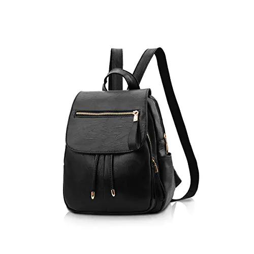NICOLE&DORIS Mode Femme Sac à Dos Mini Sac à Dos en Faux Cuir Sac à Dos pour Femme Sac d’épaule Sacs à Dos Filles Noir NICOLE&DORIS Mode Femme Sac à Dos Mini Sac à Dos en Faux Cuir Sac à Dos pour Femme Sac d'épaule Sacs à Dos Filles Noir