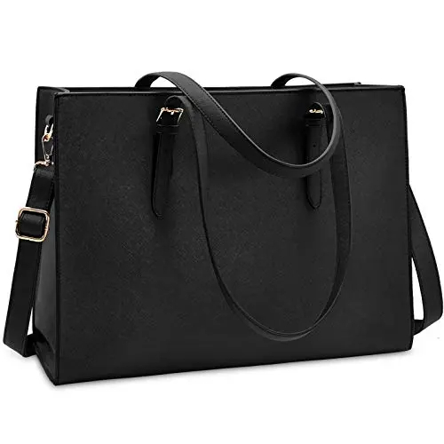Sac Cabas Femmes Sac à Main en PU Cuir Grand Capacité Sac Ordinateur Portable 15.6 Pouces Imperméable Sac de Cours Bandoulière Sac Epaule Noir Sac Cabas Femmes Sac à Main en PU Cuir Grand Capacité Sac Ordinateur Portable 15.6 Pouces Imperméable Sac de Cours Bandoulière Sac Epaule Noir