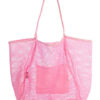 Sac à main en maille pour femme, rose, Large