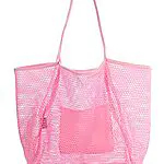 Sac à main en maille pour femme, rose, Large 16