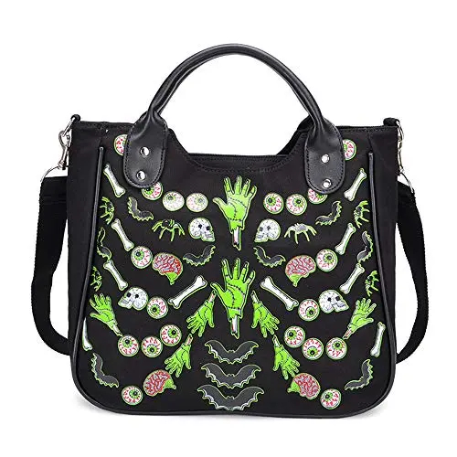 Sac à main en toile avec bandoulière Noir Sac à main en toile avec bandoulière Noir