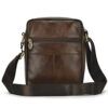 Sacoche pour homme en cuir véritbale taille unique Brown-039