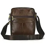 Sacoche pour homme en cuir véritbale taille unique Brown-039 17