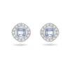Swarovski Boucles d’oreilles carrées Angelic Square, cristaux brillants et métal rhodié, bleu 9 Swarovski Boucles d'oreilles carrées Angelic Square, cristaux brillants et métal rhodié, bleu