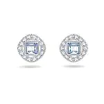 Swarovski Boucles d’oreilles carrées Angelic Square, cristaux brillants et métal rhodié, bleu 16 Swarovski Boucles d’oreilles carrées Angelic Square, cristaux brillants et métal rhodié, bleu 16