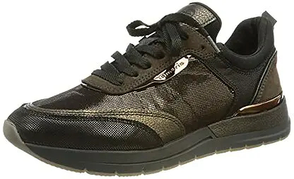Baskets Basses Mustang Femme - Cuir Synthétique - Lacets - Style Rétro - Pointure 55