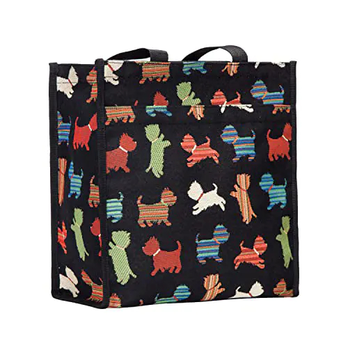 Tapisserie Siganre sac à main femme, Sac fourre-tout femme, Tote Bag avec des dessins d’animaux (Jouer à Puppy) Tapisserie Siganre sac à main femme, Sac fourre-tout femme, Tote Bag avec des dessins d'animaux (Jouer à Puppy)