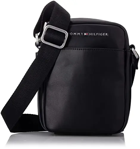 Tommy Hilfiger Homme Sac TH CITY MINI REPORTER Noir (Black) 21 x 16 x 6 cm