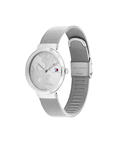 Tommy Hilfiger Montre Analogique à Quartz pour Femme avec Bracelet milanais en Acier Inoxydable argenté – 1782469 5 Tommy Hilfiger Montre Analogique à Quartz pour Femme avec Bracelet milanais en Acier Inoxydable argenté - 1782469