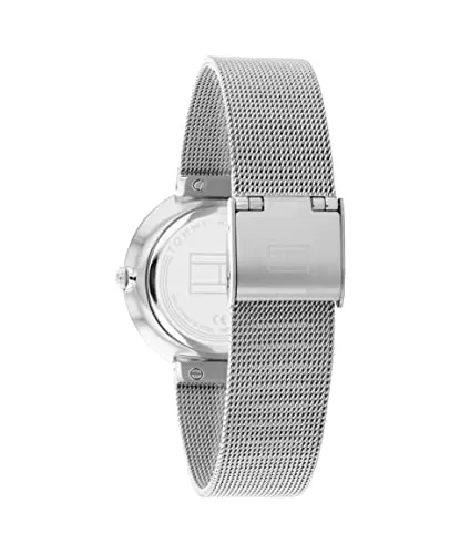 Tommy Hilfiger Montre Analogique à Quartz pour Femme avec Bracelet milanais en Acier Inoxydable argenté – 1782469 7 Tommy Hilfiger Montre Analogique à Quartz pour Femme avec Bracelet milanais en Acier Inoxydable argenté - 1782469