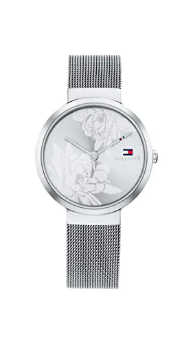 Tommy Hilfiger Montre Analogique à Quartz pour Femme avec Bracelet milanais en Acier Inoxydable argenté – 1782469 3 Tommy Hilfiger Montre Analogique à Quartz pour Femme avec Bracelet milanais en Acier Inoxydable argenté - 1782469