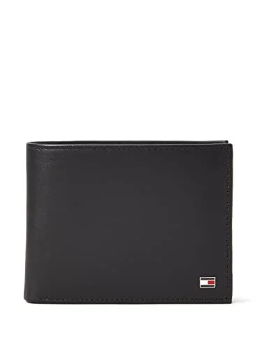 Tommy Hilfiger Portefeuille Homme Eton CC Flap and Coin Pocket en Cuir, Noir (Black), Onesize 3 Tommy Hilfiger Portefeuille Homme Eton CC Flap and Coin Pocket en Cuir, Noir (Black), Onesize