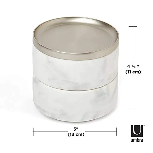 UMBRA Udock Lutrin Porte Tablette Métal Nickel/noir - Support Réglable, Silicone Antidérapant - Dimensions 13.3x15.9x1.9cm Plié