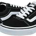 Vans Ward, Sneaker Basse Homme, Noir ((Suede/Canvas) Black/White C4r), 39 EU 17