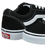 Vans Ward, Sneaker Basse Homme, Noir ((Suede/Canvas) Black/White C4r), 39 EU 18